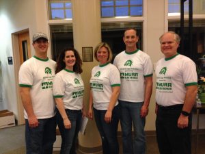 Lego® Robotics Instructors from left to right: Peter & Heidi Schmalenberger, Stephanie & Michael Mowry, and Jonathan Erich