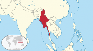 "Myanmar in its region" by TUBS - Own work. This vector image includes elements that have been taken or adapted from this: World location map (W3).svg (by TUBS). Licensed under CC BY-SA 3.0 via Wikimedia Commons.