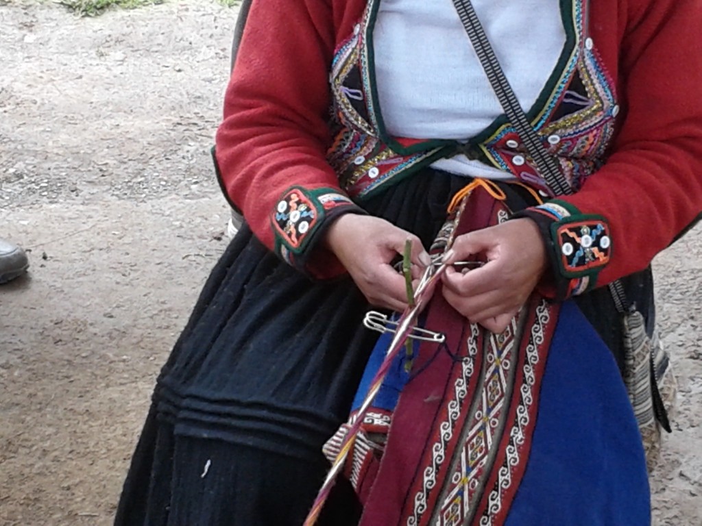 Quechua handweaver in Chinchero, Peru. Photo by D Kovacs.