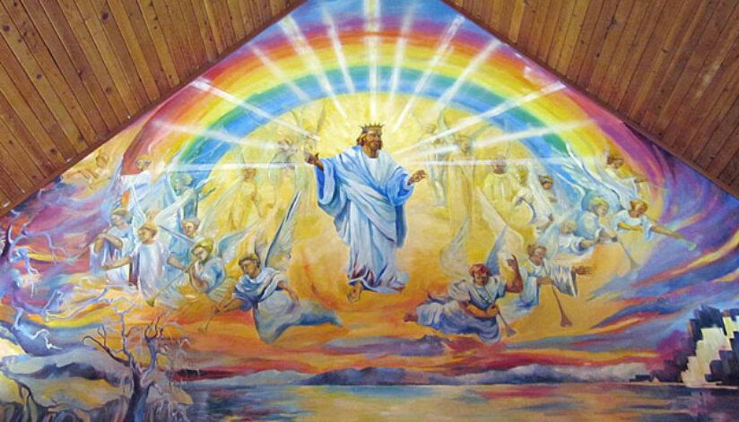 2nd coming from church wall