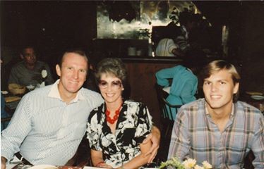 Beth Petersen in 1983 with her son Gary and friend Sandy Young, then Glendale Adventist Academy Elementary principal. Photo by permission of Carole Derry-Bretsch, taken in 1983 when they became friends.