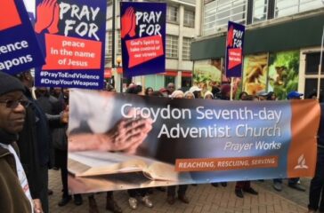 Croydon England Church March for Peace