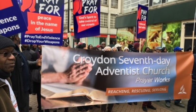 Croydon England Church March for Peace