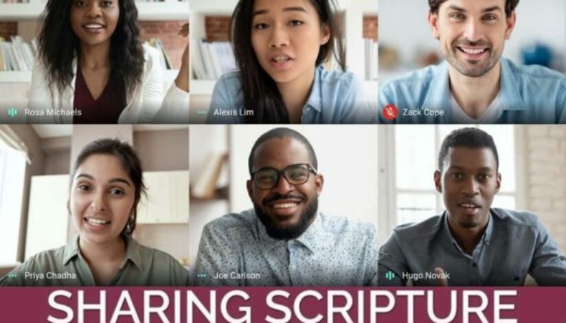 Google Meet Sharing Scripture