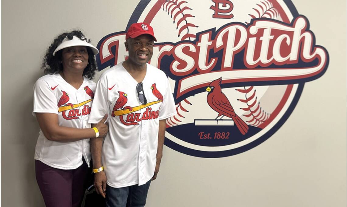 NAD President Bryant Makes Heartfelt Pitch at Cardinal’s Game