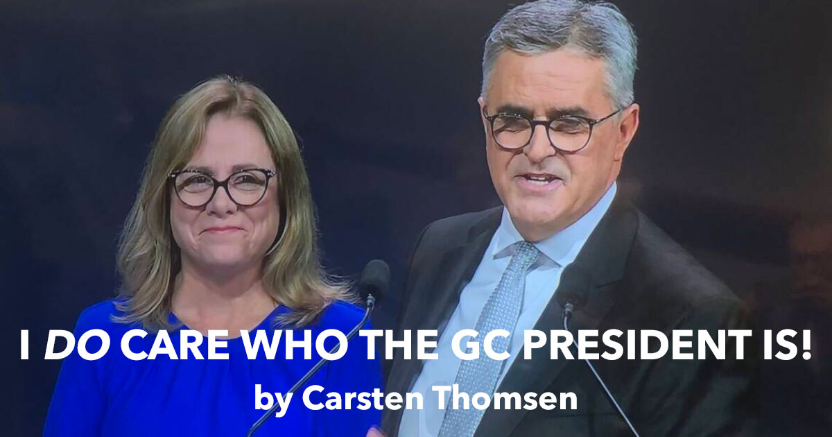 Why I Do Care Who the Next GC President Is